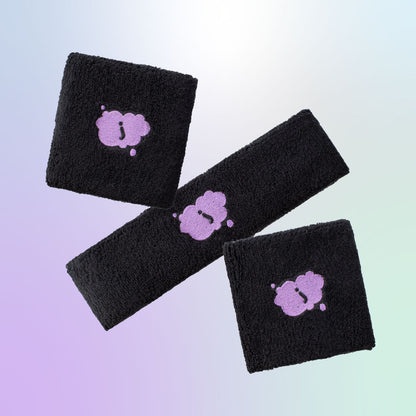 jellee black headbands and wristbands